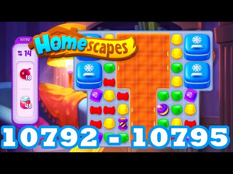Homescapes Level 10792 - 10795 HD 3 - match puzzle Gameplay | android | IOS | 10793 | 10794