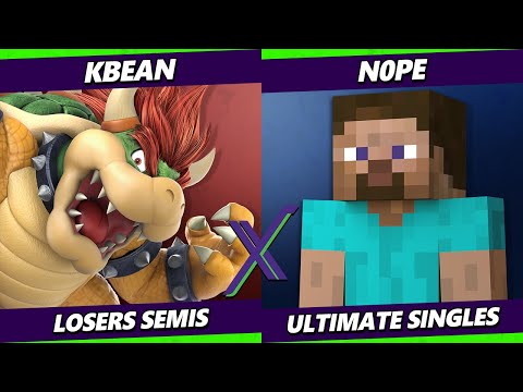 S@X 520 Losers Semis - KBean (Bowser) Vs. n0pe (Steve) Smash Ultimate - SSBU