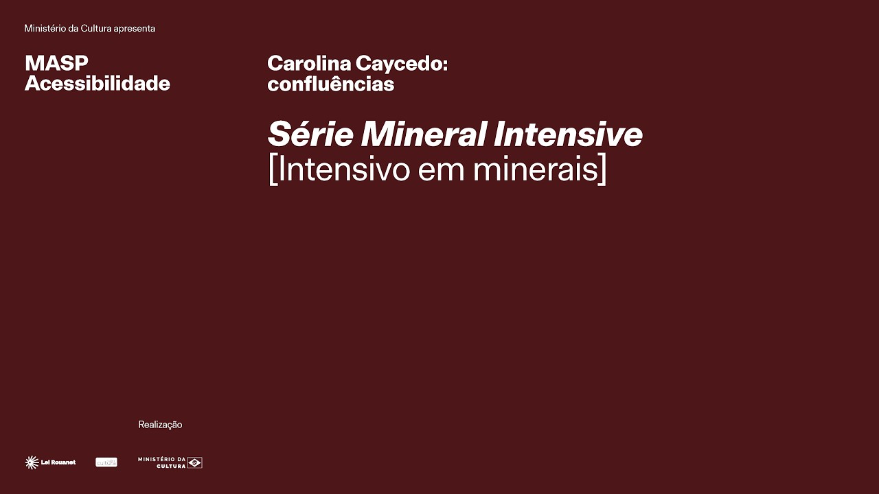 MASP Acessibilidade | Carolina Caycedo: confluências | Série Mineral Intensive
