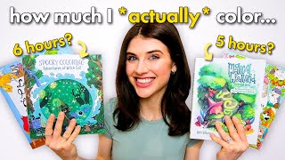 How Much Do I ACTUALLY Color as a Part-Time YouTuber? 🌈✨