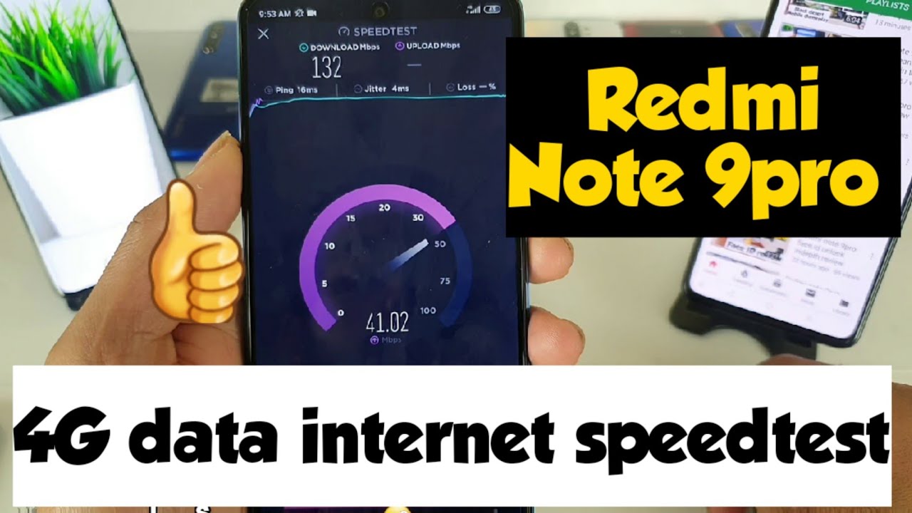 Redmi note 9pro 4g internet speed test