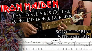 Iron Maiden - The Loneliness Of The Long Distance Runner Dave Murray's solo lesson (with tabs)