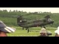 RCAF CH 147 Chinook Helicopter Landing At CYND