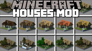 Minecraft INSTANT HOUSES MOD / SPAWN HUGE STRUCTUR