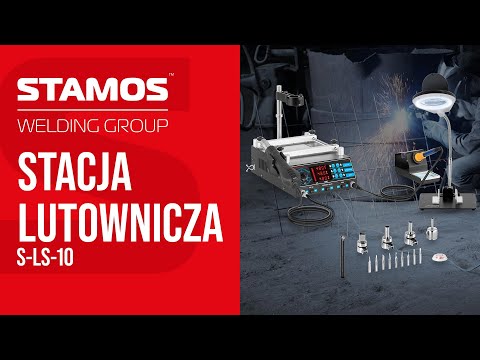 Video - Stacja lutownicza - 75 W - 2 x kolba - podgrzewacz - LED