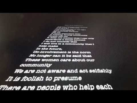 Making a difference - Reverse Poem