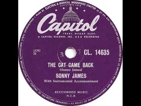 UK New Entry 1956 (179) Sonny James - The Cat Came Back