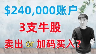 Thumbnail for 24万账户3支持仓牛股:TSLA, PLTR, SOFI 该卖出还是加码买入?