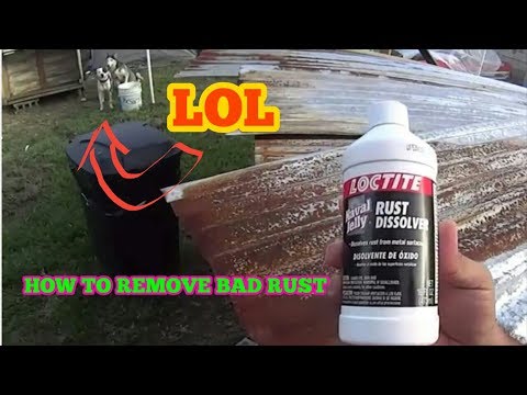 How To remove rust and use naval jelly