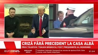 Traian Băsescu, despre întâlnirea Trump-Zelenski: A fost un eșec major