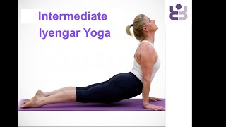 Iyengar Yoga. 20 minute Intermediate Class - Prone Backbends
