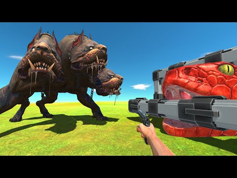 Defeat The Three-Headed Dog To Rescue Titanoboa - Animal Revolt Battle Simulator