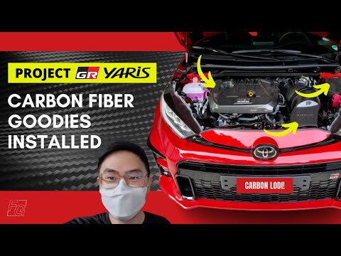 PROJECT GR YARIS' ENGINE BAY GOES CARBON FIBER! - VLOG37