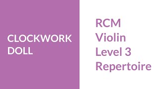 RCM Level 3 Repertoire Clockwork Doll