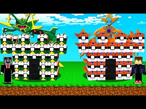 CASTELO LUCKY PIXELMON MEGA RAYQUAZA VS CASTELO LUCKY PIXELMON DEOXYS - MINECRAFT