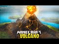 I Survived 100 Days On A VOLCANO ISLAND In Minecraft