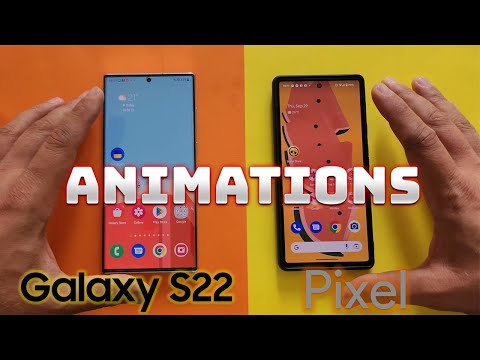 Samsung One UI 5 Beta 3 vs Pixel 6 Android 13 - Animations