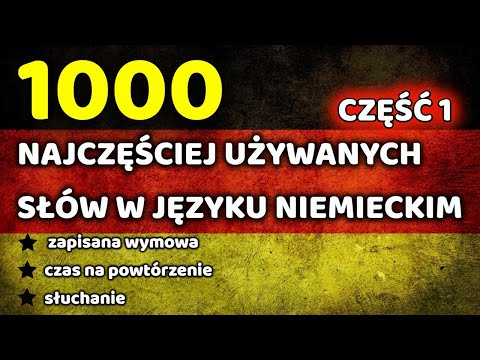 1000 Najczęściej używanych słów w języku niemieckim