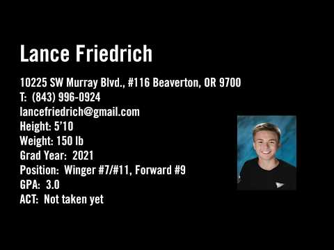 LANCE FRIEDRICH | Class of 2021 | College soccer recruiting video