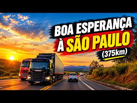 074. DE MINAS À SÃO PAULO PELA FERNÃO DIAS AO CAIR DA NOITE