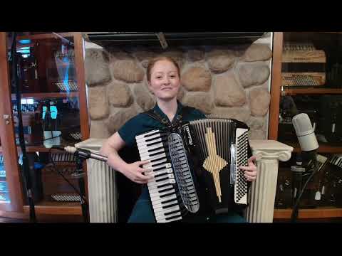 8128 - Black Milanti Model 3081 Piano Accordion LM 41 120 image 2