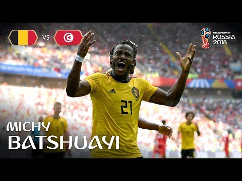 Michy BATSHUAYI Goal - Belgium v Tunisia - MATCH 29