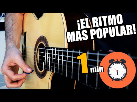 Aprende el RITMO mas USADO en la guitarra ¡en solo 1 minuto!