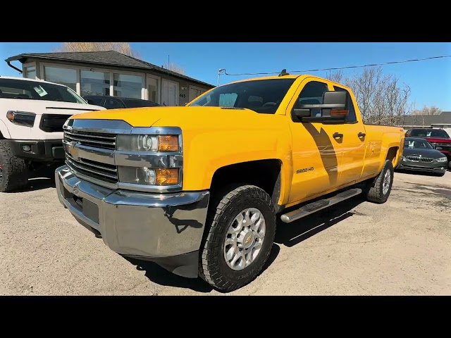 2015 CHEVROLET SILVERADO 3500 HD DOUBLE CAB PICKUP V8, TURBO DIESEL, 6.6 LITER WORK TRUCK PICKUP 4D 8 FT