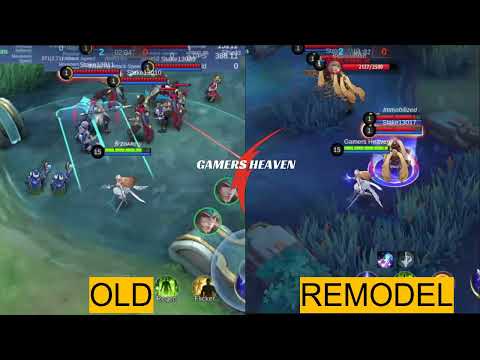 MLBB OLD VS REMODEL HERO | OLD VS NEW ODETTE IN MLBB