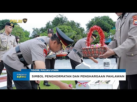 KAPOLDA MALUKU UTARA PIMPIN ZIARAH DI TAMAN MAKAM PAHLAWAN PERINGATI HARI BAHAYANGKARA KE-79
