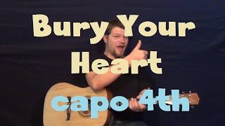 Bury Your Heart (Flyleaf) Easy Guitar Lesson Strum Chord How to Play Tutorial Capo 4th Fret