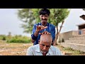 ASMR Amazing Traditional Indian Head Massage For Sleep Back Massage For Pain Relief