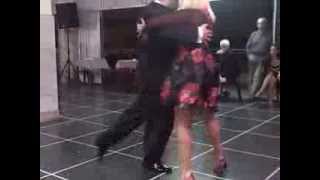 Yanina Erramouspe y Leo Ortiz exhibicion en Floreal Milonga, Pugliese - Morán 'Desvelo" 2013