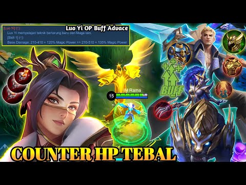 LUO YI BUFF!! JADI HERO MID LANE PALING DITAKUTI LANGGANAN BAND - LUO YI TOP 1 GLOBAL BEST BUILD