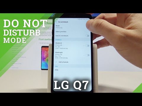 LG Q7 Do Not Disturb / Set Up Do Not Disturb Rules