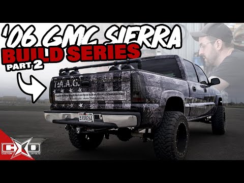 Turning A 2006 GMC Sierra SLT Build Into An Iconic Show Truck | The All-American Garage Build Part 2