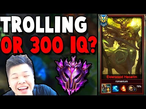 HE PICKED HECARIM MID?? IS HE TROLLING OR ACTUALLY 300 IQ!? - Challenger to RANK 1