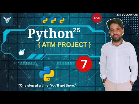 Atm Project In Python Using For Loop While Loop Conditional Statements