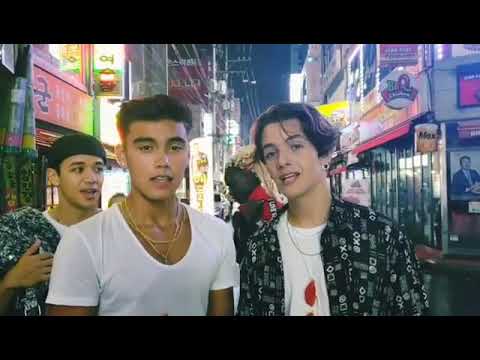 Noah Urrea and Bailey May singing