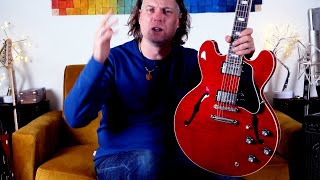 Video thumbnail for LONG REVIEW: 2022 Gibson ES-335 Figured Sixties Cherry by rollysguitars