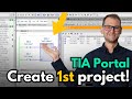 Siemens TIA Portal How To Create Project And First Program TUTORIAL