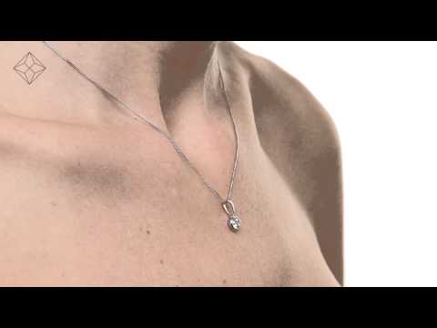 FR24 47RMY - Emily 18K White Gold Diamond Pendant 0.25CT