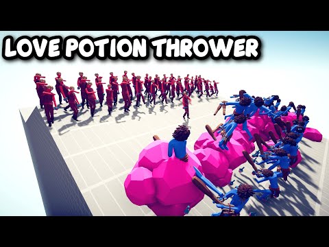 LOVE POTION THROWER Vs EVERY UNITS - TABS - Totally Accurate Battle Simulator