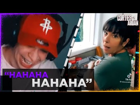 ARUAN REAGE A OS MELHORES VIDEOS DO TIKTOK - TENTE NÃO RIR (MKZIN VIDEOS) PARTE 4 - Cortes do Aruan