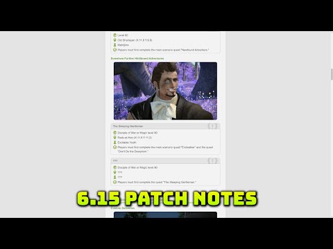 FFXIV: 6.15 Patch Notes