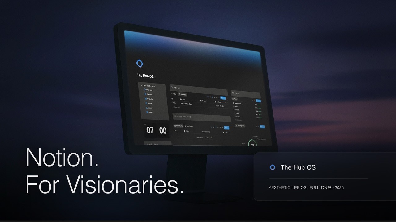 The Hub OS — A Notion System for Visionaries (Full Tour)