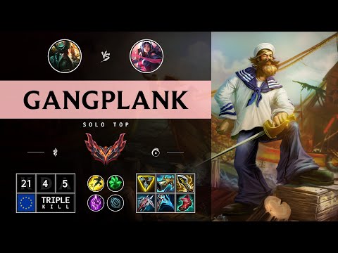 Gangplank Top vs Irelia - EUW Grandmaster Patch 14.12