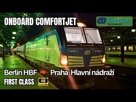 České dráhy EC 179 ComfortJet First Class | Berlin to Prague Scenic Train Journey [4K]