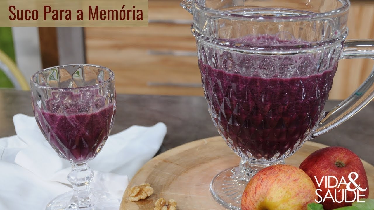 Receita: Suco para memória / Tema: Alzheimer (28/02/19)