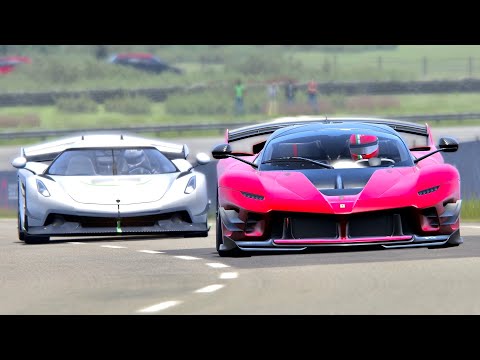 Koenigsegg Jesko vs Ferrari FXX-K EVO - Highlands
